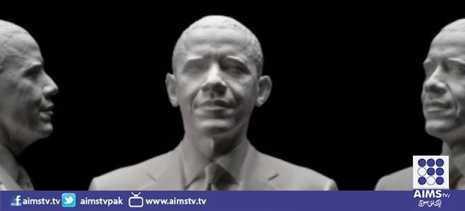 تھری ڈی سکیننگ سے اپنا مجسمہ بنوانے والے صدربراک اوباما دنیا کا پہلا صدر 