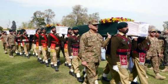کیپٹن عاقب اور نادر حسین شہید کی نماز جنازہ ادا، فوجی اعزاز کے ساتھ سپرد خاک