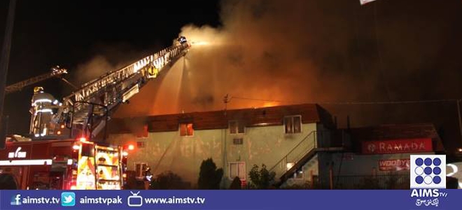 لندن: حیات ریجنسی ہوٹل میں  گیس لیکیج کے باعث آگ لگنے سے 12 افراد زخمی